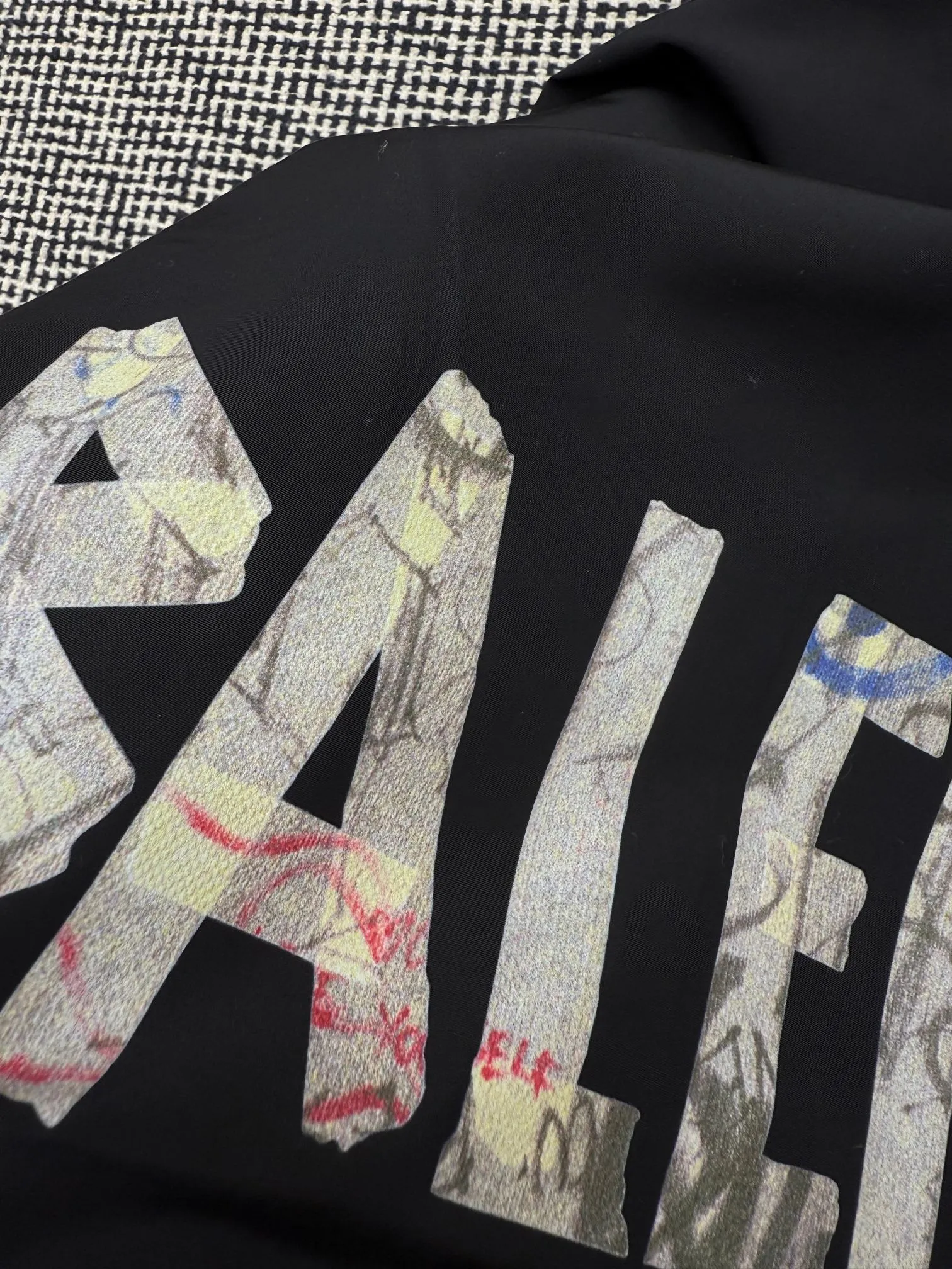 Balenciaga Paris lettering embroidered graffiti tape jacket jacket XS/S/M/L